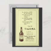 Vintages Magazin und Tacoma Tafelbier Postkarte (Vorne/Hinten)