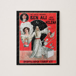 Vintages Magic Poster, der große Original Ben Ali Puzzle