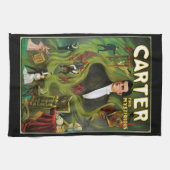 Vintages Magisches Poster, das Geheimnis tragen Geschirrtuch (Horizontal)