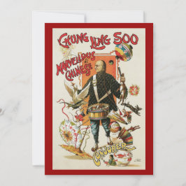 Vintages Magisches Poster, Magier Chung Ling Soo