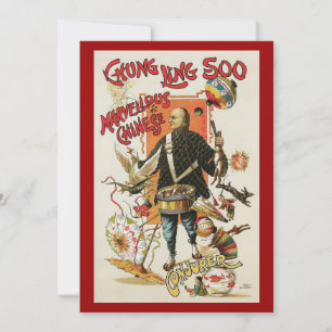 Vintages Magisches Poster, Magier Chung Ling Soo