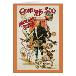 Vintages Magisches Poster, Magier Chung Ling Soo