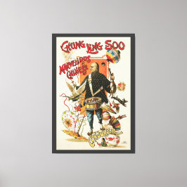 Vintages Magisches Poster, Magier Chung Ling Soo Leinwanddruck