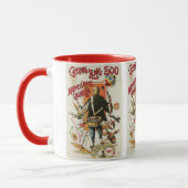 Vintages Magisches Poster, Magier Chung Ling Soo Tasse (Links)
