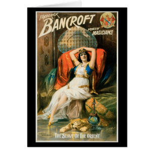 Vintages Magisches Poster, Magier Frederick Bancro