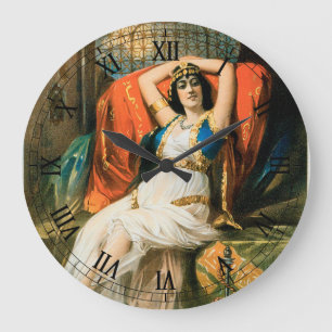 Vintages Magisches Poster, Magier Frederick Bancro Große Wanduhr