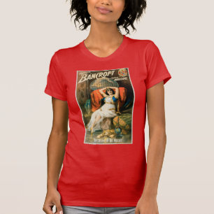 Vintages Magisches Poster, Magier Frederick Bancro T-Shirt