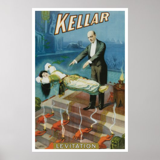 Vintages Magisches Poster, Magier Harry Kellar Poster (Vorne)