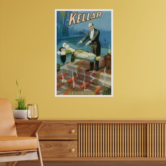 Vintages Magisches Poster, Magier Harry Kellar Poster (Wohnzimmer 2)