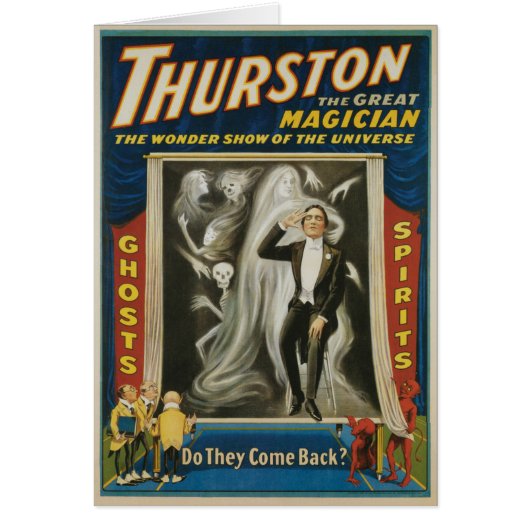 Vintages Magisches Poster, Thurston, Der große Mag (Vorne)