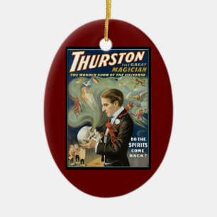 Vintages Magisches Poster, Thurston, Der große Mag Keramikornament