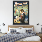 Vintages Magisches Poster, Thurston, Der große Mag Leinwanddruck (Insitu (Schlafzimmer))