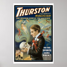 Vintages Magisches Poster, Thurston, Der große Mag