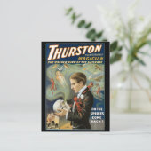 Vintages Magisches Poster, Thurston, Der große Mag Postkarte (Stehend Vorderseite)