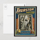 Vintages Magisches Poster, Thurston, Der große Mag Postkarte (Vorne/Hinten)