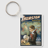 Vintages Magisches Poster, Thurston, Der große Mag Schlüsselanhänger (Vorderseite)