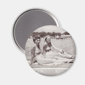 Vintages Magnet der 40er Jahre (Vorderseite/Rückseite)