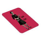 Vintages Magnet des Era Gun Gal Rifle Zuhause Offi (Rechte Seite)