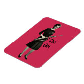 Vintages Magnet des Era Gun Gal Rifle Zuhause Offi (Linke Seite)