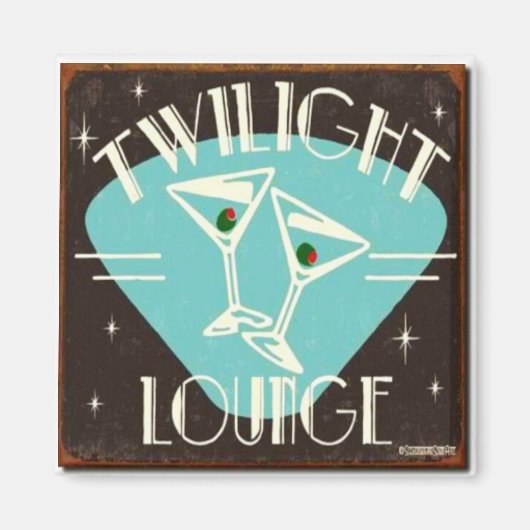 Vintages Magnet "Twilight Lounge" (Vorne)