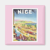 Vintages Magnet von Nice France (Vorne)