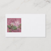 Vintages Magnolien-Lied-Kleid und Geschenke Visitenkarte (Rückseite)