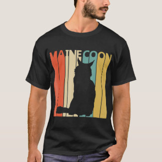 Vintages Maine Coon Cat Cat Owner-Geschenk T-Shirt