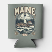 Vintages Maine-Leuchtturm Dosenkühler (Vorderseite)
