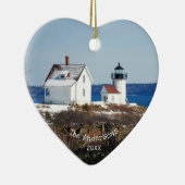 Vintages Maine Ocean Lighthouse Keramik Ornament (Rechts)