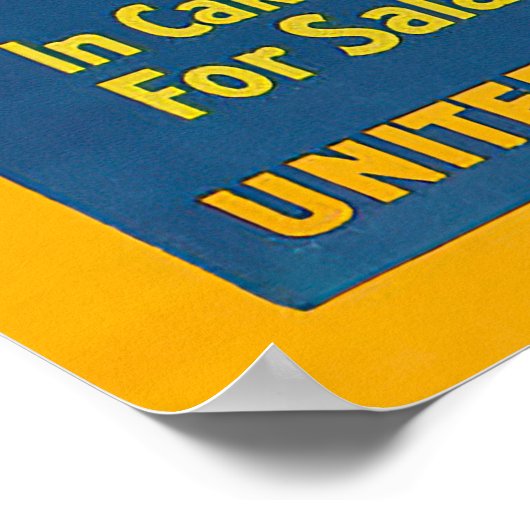 Vintages Maisfutter verwendet Poster (Ecke)