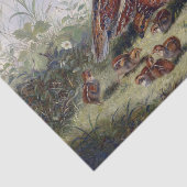 Vintages Malen von Wachtelvögeln von Fitzwilliam T Seidenpapier (Ausschnitt)