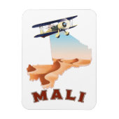 Vintages Mali Map Reiseplakat Magnet (Vertikal)