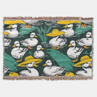 Vintages Mama Duck Design - Das Leben ist besser a Decke