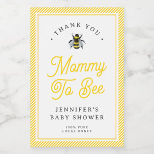 Vintages Mama-to-Bee Baby Duwer Honey Fevor-Label Weinetikett