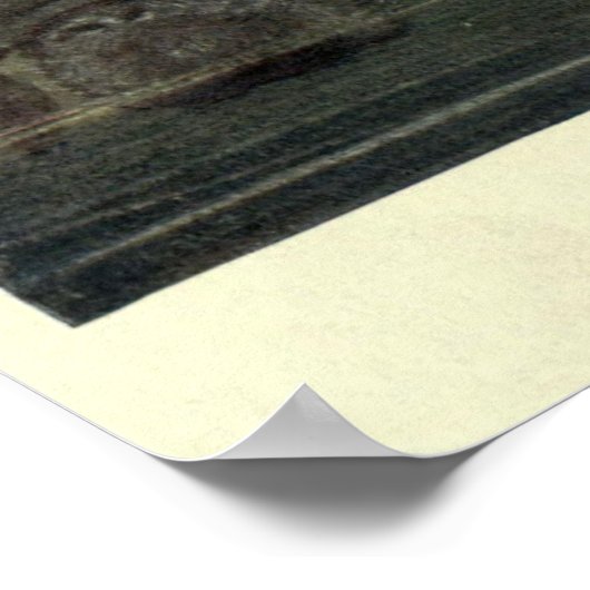 Vintages Manategemälde (1909) Poster (Ecke)