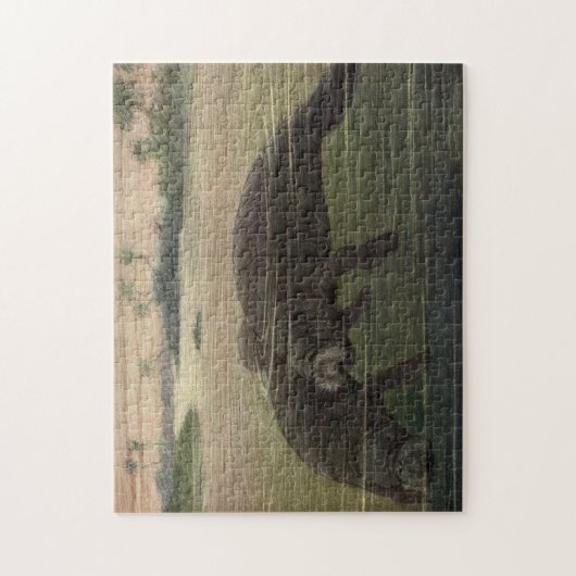 Vintages Manategemälde (1909) Puzzle (Vertikal)