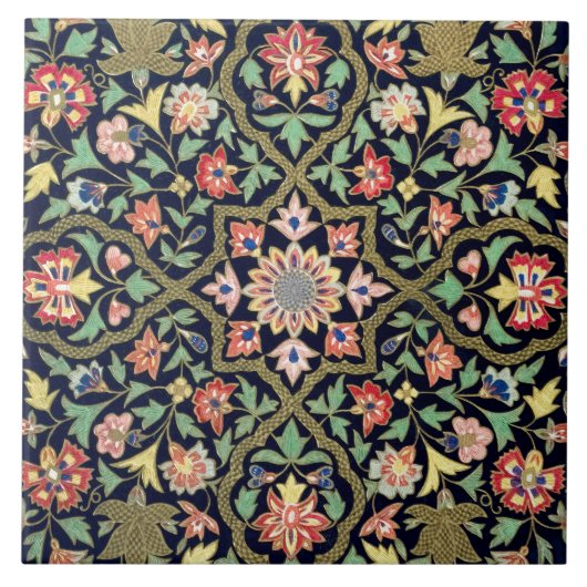 Vintages Mandala-Muster Fliese (Vorderseite)