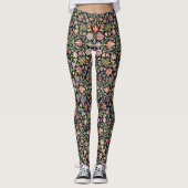 Vintages Mandala-Muster Leggings (Vorderseite)