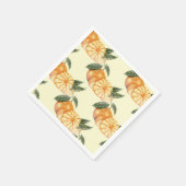 Vintages Mandarin Orange Citrus Fruchtmuster Craft Serviette (Ecke)
