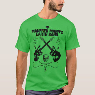 Vintages Manfred Manns Earth Bandz Guitar Logo T-Shirt