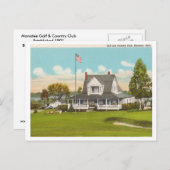Vintages Manistee Golf u. Countryklub Ankündigungspostkarte (Vorne/Hinten)