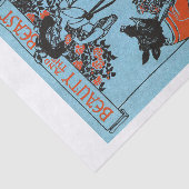 Vintages Märchen Biest Seidenpapier (Ausschnitt)