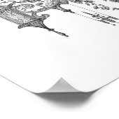 Vintages Märchen-Buchcover-Poster Poster (Ecke)