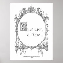 Vintages Märchen-Buchcover-Poster