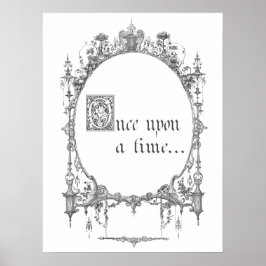 Vintages Märchen-Buchcover-Poster Poster