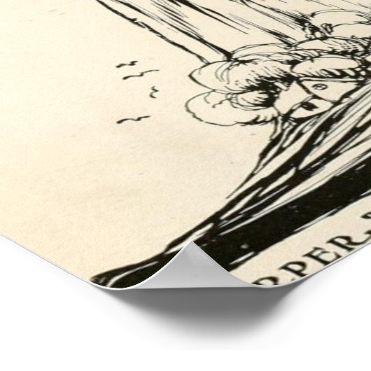 Vintages Märchen-Buchcover-Poster Poster (Ecke)