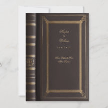 Vintages Märchenbuch Einladung zur Hochzeit