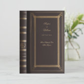 Vintages Märchenbuch Einladung zur Hochzeit (Stehend Vorderseite)