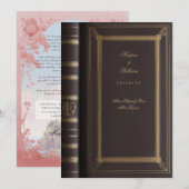 Vintages Märchenbuch Einladung zur Hochzeit (Vorne/Hinten)