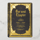 Vintages Märchenbuch Folieneinladung (Vorderseite)